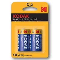 Baterie jednorzov alkalick, tukov, LR14, 1.5V, Kodak, blistr, 2-pack, KOD-LR14MAX, Alkaline Max