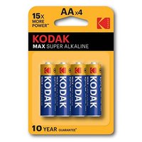 Baterie jednorzov alkalick, tukov, AA, 1.5V, Kodak, blistr, 4-pack, KOD-LR6MAX, Alkaline Max