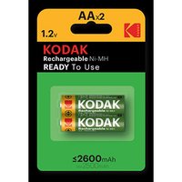 Baterie nabjec Ni-MH, tukov, AA, 1.2V, Kodak, blistr, 2-pack, KOD-REC003, 2600 mAh