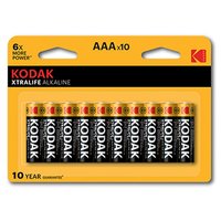 Baterie jednorzov alkalick, tukov, AAA, 1.5V, Kodak, blistr, 10-pack, KOD-LR3XTBL10, Alkaline X