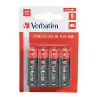 Baterie alkalick, AA-LR6 Mignon, AA, 1.5V, Verbatim, blistr, 8-pack, 49503