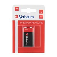 Baterie alkalick, R61, R61, 9V, Verbatim, blistr, 1-pack, 49924