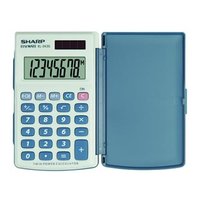Sharp Kalkulaka EL-243S, edo-modr, kapesn, osmimstn
