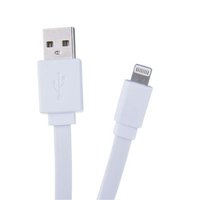 Avacom USB kabel (2.0), USB A samec - Apple Lightning samec, 1.2m, plochý, bílý, box, 120 cm, bílý