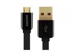Avacom USB kabel (2.0), USB A samec - microUSB samec, 1.2m, černý