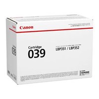 Canon originln toner 039 BK, 0287C001, black, 11000str.