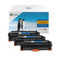 G&amp;G kompatibilní toner s HP CC531A, CE411A, CF381A, Canon CRG118, CRG718, C, NT-PH531UC, HP 304A