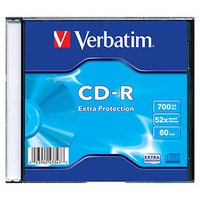 Verbatim CD-R, 43347, DataLife, 1-pack, 700MB, Extra Protection, 52x, 80min., slim box, pro archivac