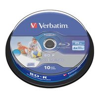 Verbatim BD-R SL, Hard Coat protective layer, 25GB, Pack Spindle, 43804, 6x, 10-pack, pro archivaci
