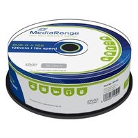 Mediarange DVD-R, MR403, 4.7GB, 16x, cake box, 25-pack, bez monosti potisku, 12cm, Standard, pro ar
