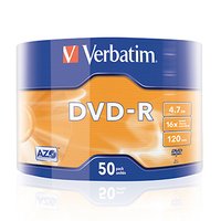 Verbatim DVD-R, Matt Silver, 43788, 4.7GB, 16x, spindle, 50-pack, bez monosti potisku, 12cm, pro ar