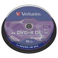 Verbatim DVD+R DL, Double Layer Matt Silver, 43666, 8.5GB, 8x, spindle, 10-pack, bez monosti potisk