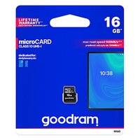 Goodram paměťová karta Micro Secure Digital Card, 16GB, micro SDHC, M1A0-0160R12, UHS I U1 (Class 10