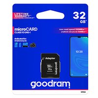 Goodram paměťová karta Micro Secure Digital Card, 32GB, micro SDHC, M1AA-0320R12, UHS-I U1 (Class 10