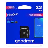 Goodram pamov karta Micro Secure Digital Card, 32GB, micro SDHC, M1AA-0320R12, UHS-I U1 (Class 10