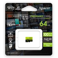Apacer paměťová karta Endurance, 64GB, micro SDXC, AP64GEDM0D05-R, UHS-I U3 (Class 10), V30, A1