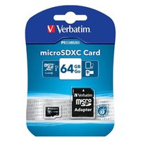 Verbatim pamov karta Micro Secure Digital Card Premium, 64GB, micro SDXC, 44084, UHS-I U1 (Class