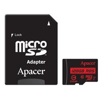 Apacer paměťová karta Secure Digital Card V10, 128GB, micro SDXC, AP128GMCSX10U5-R, UHS-I U1 (Class