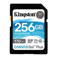 Kingston pamov karta Canvas Go! Plus, 256GB, SDXC, SDG3/256GB, UHS-I U3 (Class 10), V30
