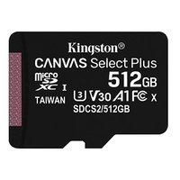 Kingston pamov karta Canvas Select Plus, 512GB, micro SDXC, SDCS2/512GBSP, UHS-I U1 (Class 10), A