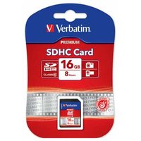Verbatim pamov karta Secure Digital Card Premium U1, 16GB, SDHC, 43962, UHS-I U1 (Class 10)