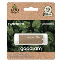 Goodram USB flash disk, USB 3.0, 16GB, UME3 ECO FRIENDLY, hnd, UME3-0160EFR11, USB A, s krytkou