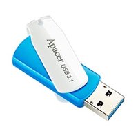 Apacer USB flash disk, USB 3.0, 32GB, AH357, modr, AP32GAH357U-1, USB A, s otonou krytkou