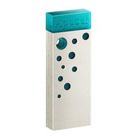 Apacer USB flash disk, USB USB 2.0, 32GB, AH11J, Turquoise green, AP32GAH11JG-1, USB A, dustproof,wa