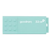 Goodram USB flash disk, USB 3.0, 32GB, UME3, UME3, azurov, UME3-0320CRR11