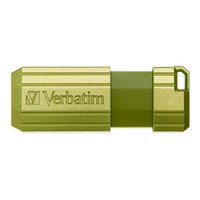 Verbatim USB flash disk, USB 2.0, 32GB, Store,N,Go PinStripe, zelen, 49958, pro archivaci dat