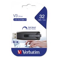 Verbatim USB flash disk, USB 3.0, 32GB, V3, Store N Go, ern, 49173, USB A, s vsuvnm konektorem