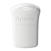 Apacer USB flash disk, USB 2.0, 64GB, AH116, bl, AP64GAH116W-1, USB A, s krytkou