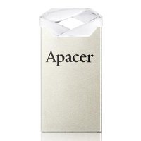 Apacer USB flash disk, USB 2.0, 64GB, AH111, stbrn, AP64GAH111CR-1, USB A, s poutkem