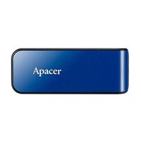 Apacer USB flash disk, USB 2.0, 64GB, AH334, modr, AP64GAH334U-1, USB A, s vsuvnm konektorem
