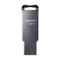 Apacer USB flash disk, USB 3.0, 64GB, AH360, stbrn, AP64GAH360A-1, s poutkem