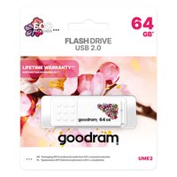 Goodram USB flash disk, USB 2.0, 64GB, UME2, UME2, bl, UME2-0640W0R11-SP