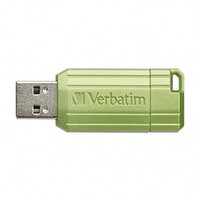 Verbatim USB flash disk, USB 2.0, 64GB, Store,N,Go PinStripe, zelen, 49964, pro archivaci dat