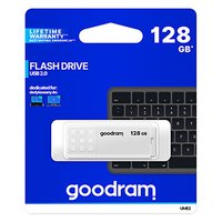 Goodram USB flash disk, USB 2.0, 128GB, UME2, bl, UME2-1280W0R11, USB A, s krytkou