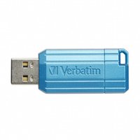 Verbatim USB flash disk, USB 2.0, 128GB, Store,N,Go PinStripe, modr, 49461, pro archivaci dat