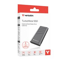 SSD Extern Verbatim TurboMetal SSD, 32022, 2000GB, Nero Backup, Stbrn, obsahuje USB C, M.2, 2000
