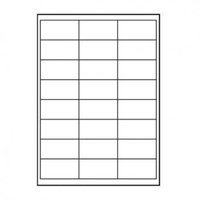Logo etikety 66mm x 33.8mm, A4, matn, bl, 24 etiket, 140g/m2, baleno po 25 ks, pro inkoustov a l