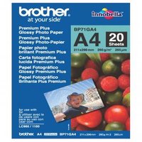 Brother Glossy Photo Paper, BP71GA4, foto papr, leskl, bl, A4, 260 g/m2, 20 ks, inkoustov