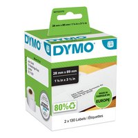 Dymo paprov ttky 89mm x 28mm, bl, adresn, 2X130 ks, 99010, S0722370