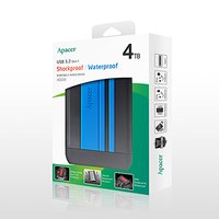 Apacer extern pevn disk, AC633, 2.5&quot;, USB 3.0 (3.2 Gen 1), 4TB, AP4TBAC633U-1, modr, otesuv