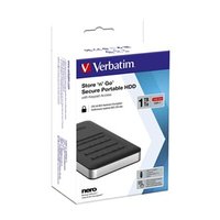 Verbatim externí pevný disk, Store N Go Secure Portable, 2.5&quot;, USB 3.0 (3.2 Gen 1), 1TB, 53401,