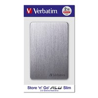 Verbatim extern pevn disk, Store,n,Go ALU Slim, 2.5&quot;, USB 3.0, 2TB, 53665, vesmrn ed
