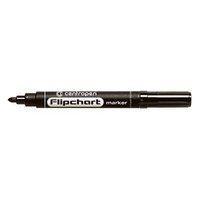 Centropen, flipchart marker 8550, ern, 10ks, 2.5mm, nepropj se paprem, cena za 1ks
