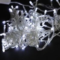 LED osvětlení, řetěz, 10m, 220-240 V (50-60Hz), 6W, studená bílá, transparentní kabel, 30000h, 100x