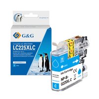 G&amp;G kompatibiln ink s LC-225XLC, NP-B-0225XLC, cyan, 1200str.