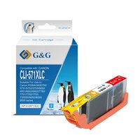 G&amp;G kompatibiln ink s CLI571C XL, NP-C-0CL571XLC, cyan, 10,8ml, ml high capacity